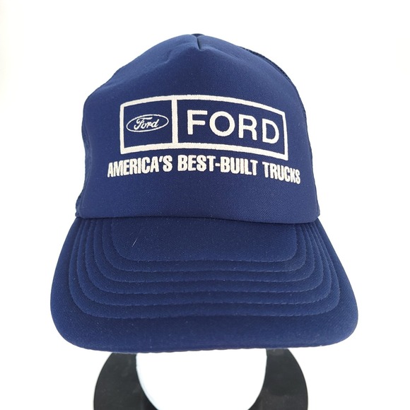 Designer Award Other - Vintage Ford Trucks Built Ford Tough Hat Blue Foam Excellent Snap Back 80s 90s